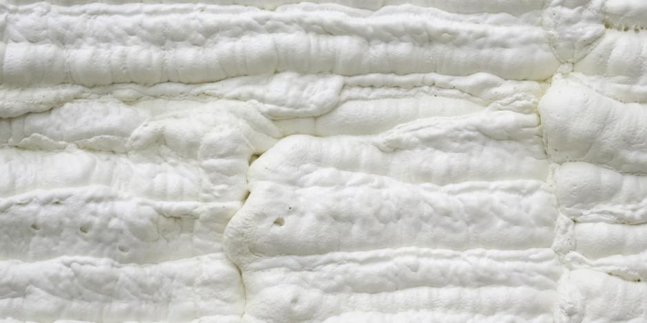 close up spray foam insulation