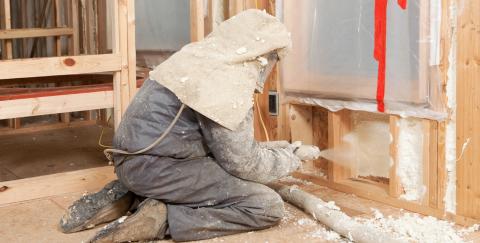 spray foam application Hill Country Insulation